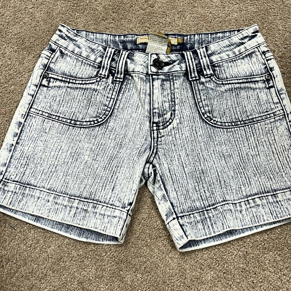 Blue denim shorts brand boom boom size 5